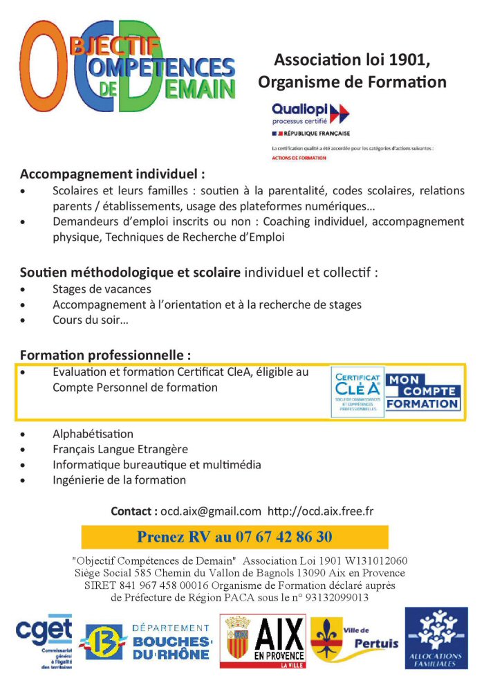 plaquette d'OCD